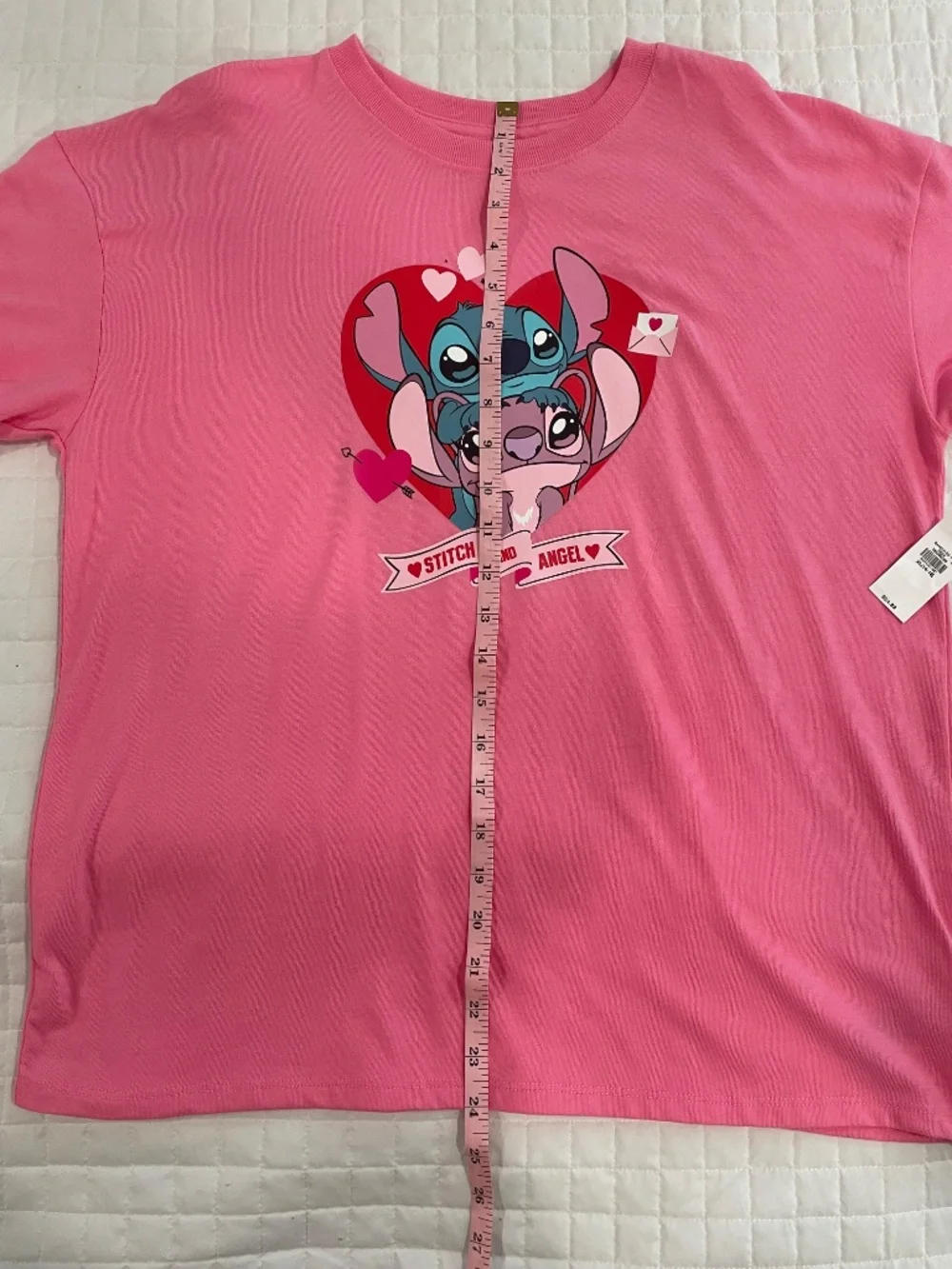 Old Navy Disney Stitch and Angel  Girl's Short Sleeve Shirt